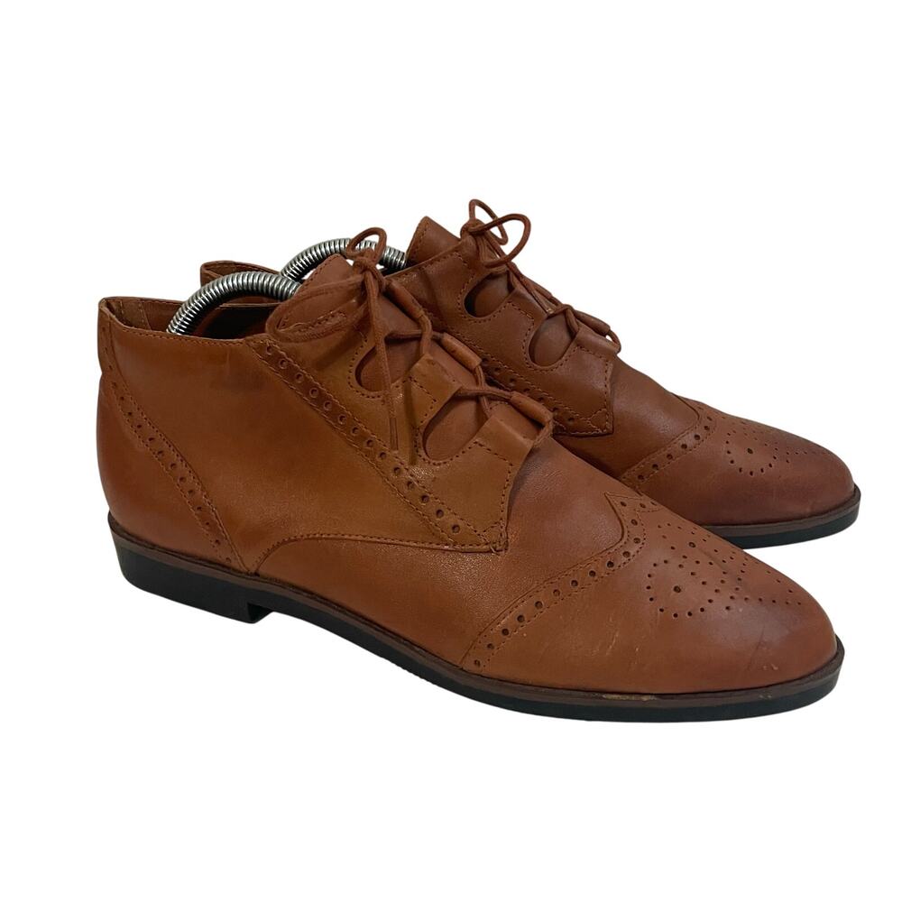 Dr. Scholl's Leila Women's Brown Leather Wingtip Chukka Boot Size 11